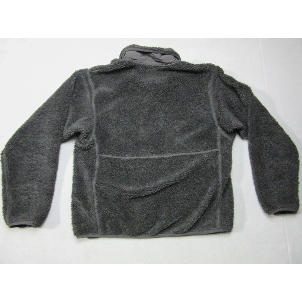 The North Face Jacket Mens Medium Black Excellent Sherpa Anorak Pullover Fleece
